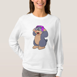 Camiseta Mole at Music com fone de ouvido