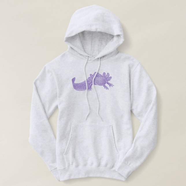 Camiseta Mole Axolote - ROXO (Frente do Design)