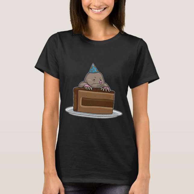 Camiseta Mole Birthday Cake (Frente)