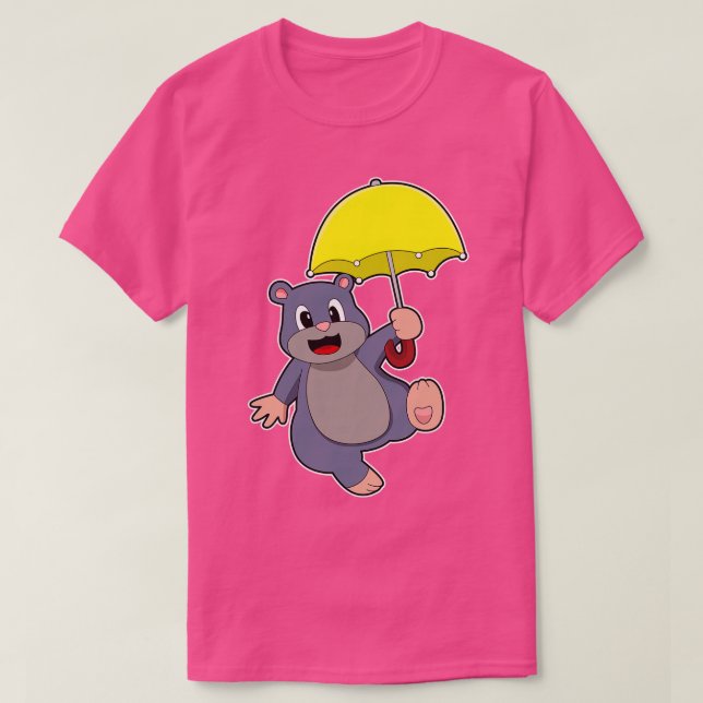 Camiseta Mole com guarda-chuva (Frente do Design)