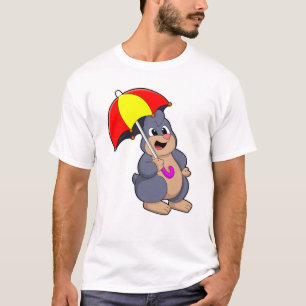 Camiseta Mole com guarda-chuva