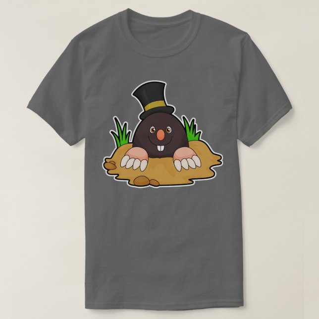 Camiseta Mole com Molehill Hat (Frente do Design)