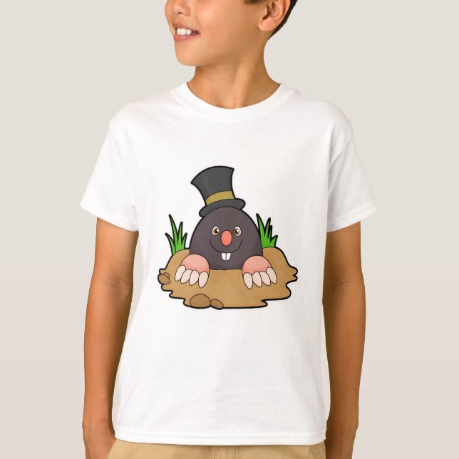 Camiseta Mole com Molehill & Hat (Frente)