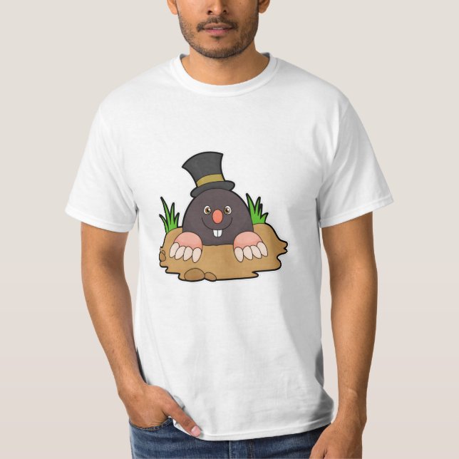 Camiseta Mole com Molehill & Hat (Frente)