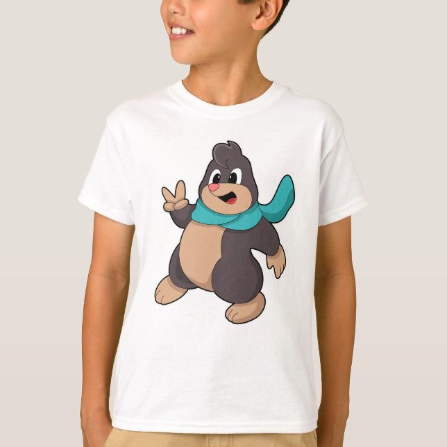 Camiseta Mole com Scarf (Frente)