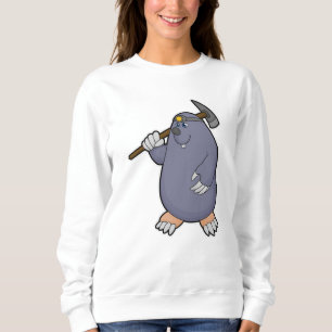 Camiseta Mole como agricultor com picaxe e destaque