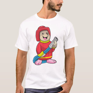 Camiseta Mole como bombeiro com mangueira