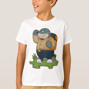 Camiseta Mole como Hiker com Backpack