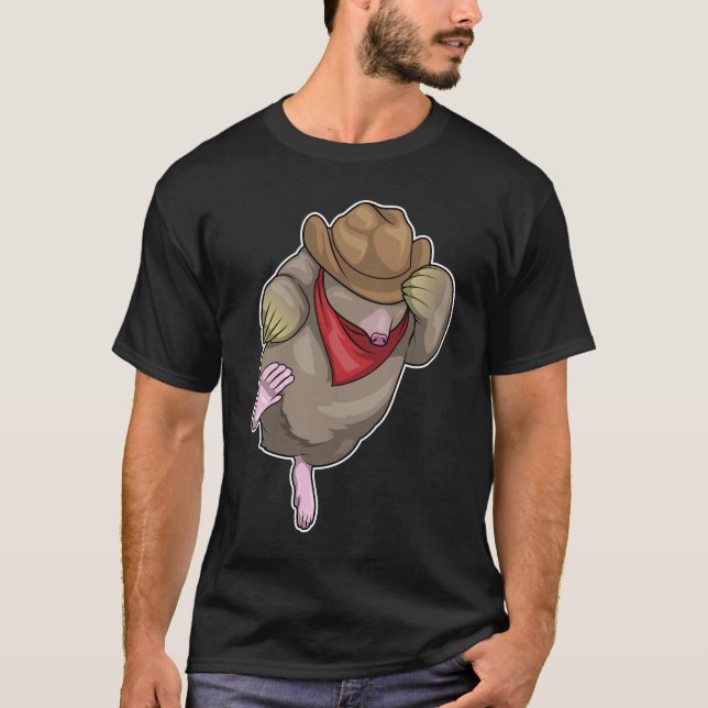 Camiseta Mole Cowboy Chapéu de Cowboy (Frente)