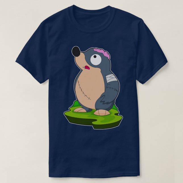 Camiseta Mole Halloween Zombie (Frente do Design)