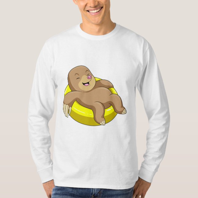 Camiseta Mole Nadando com Lifebuoy (Frente)