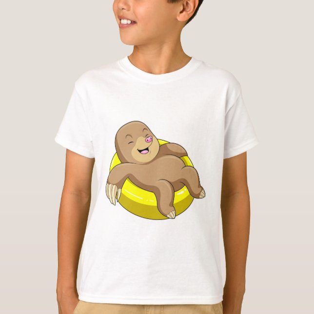 Camiseta Mole Nadando com Lifebuoy (Frente)