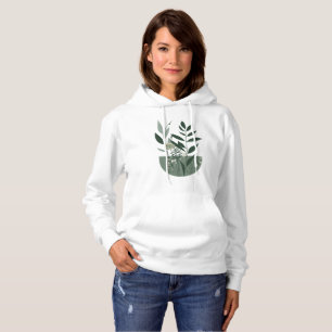 Camiseta Mole Nature Folhas Capuz Feminino Botânico A