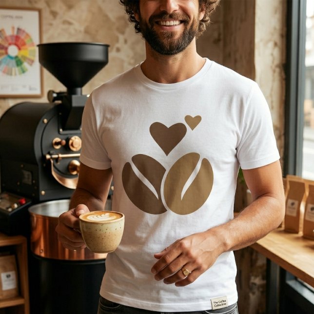 Camiseta Molécula de Cafeína Amante do Café Químic (Criador carregado)