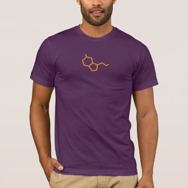 Camiseta Molécula de Serotonina - Felicidade (Frente)