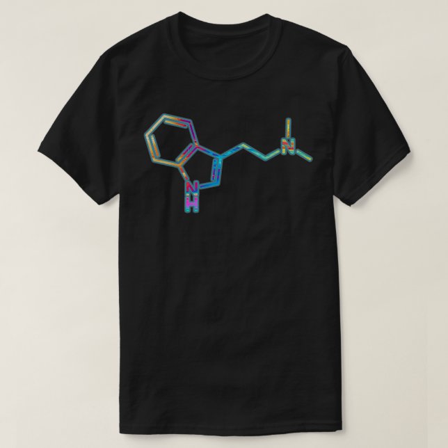 Camiseta Molécula DMT para Amantes de Arte Psicodélica (Frente do Design)