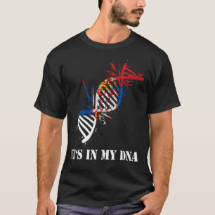Camiseta Molécula Está no meu DNA, as Raízes Sérvias da Ban