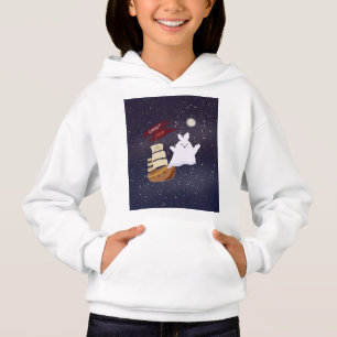 Camiseta Moleque Capuz de Halloween Navio Fantasma Assustad