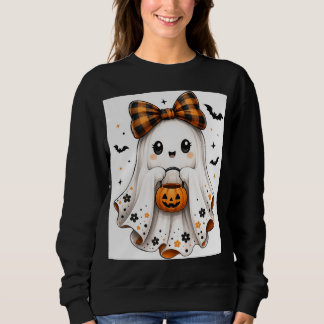 Camiseta Moleque Fantasma de Halloween Capuz