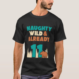Camiseta Moleque Selvagem & Já Faz 11 Aniversário Urso Marr