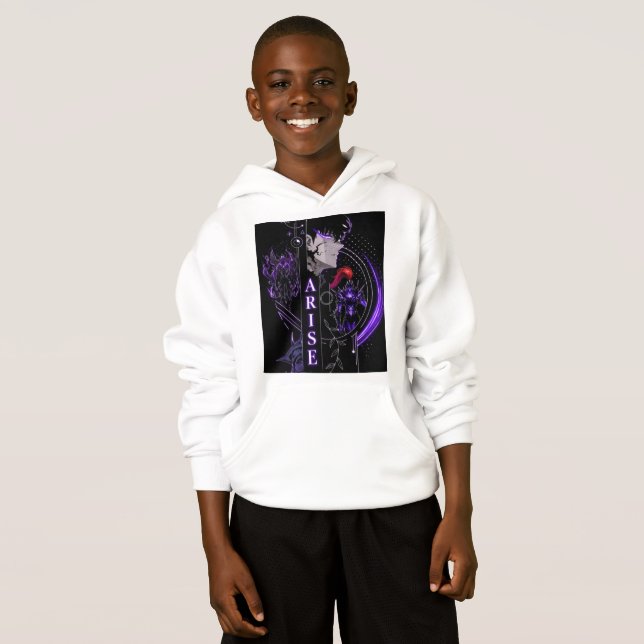 Camiseta Moletom ARISE Kids Anime – Solo Leveling Shadow Mo (Frente Completa)