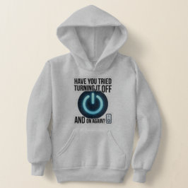 Camiseta Moletom Branco Engraçado de Suporte Técnico de TI