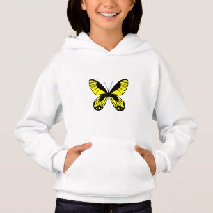 Camiseta Moletom Branco Estética Minimalista Borboleta Amar