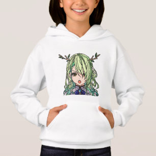 Camiseta Moletom com capuz de anime