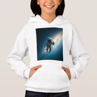 Camiseta Moletom com Capuz Espaço Galáxia Astronauta Kids