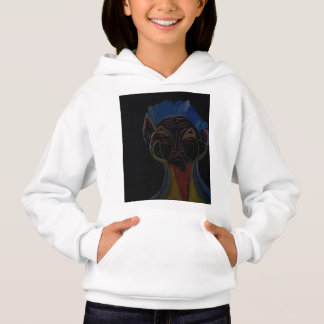 Camiseta Moletom com capuz híbrido de ficção científica par
