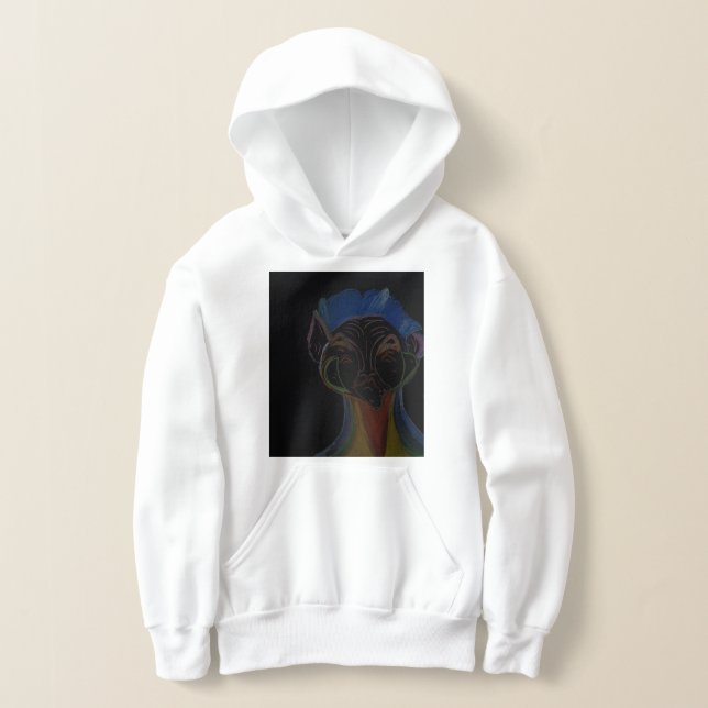 Camiseta Moletom com capuz híbrido de ficção científica par (Postura )