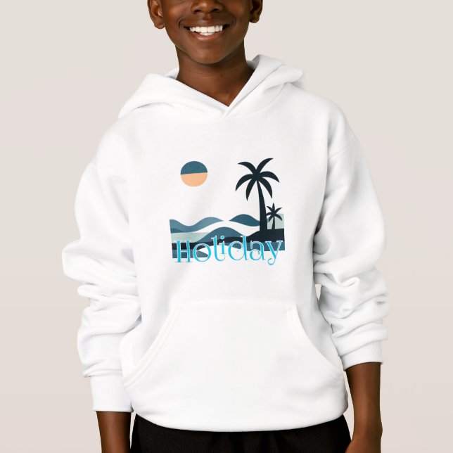 Camiseta Moletom com Capuz para Crianças (Frente)