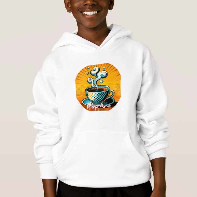 Camiseta Moletom com Capuz para Crianças (Frente)