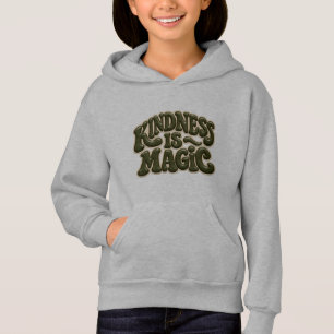 Camiseta Moletom com Capuz para Crianças Kindness Is Magic