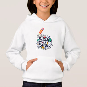 Camiseta Moletom com capuz para crianças volta às aulas