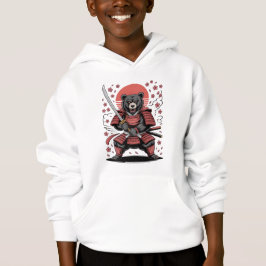 Camiseta Moletom com Capuz Samurai Bear Kids