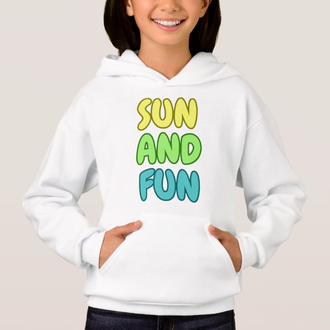 Camiseta Moletom com Capuz Sun And Fun Kids (Frente)
