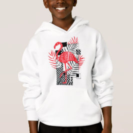 Camiseta Moletom com Estampa de Flamingo Vermelho para Meni