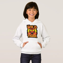 Camiseta Moletom com Gráfico do Tigre Selvagem para Criança