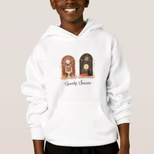 Camiseta Moletom com Janelas Arqueadas da Temporada Assusta
