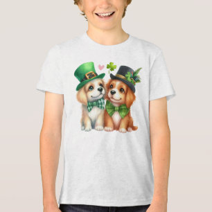 Camiseta Moletom Cute Dogs St. Patrick's Day Design-67538