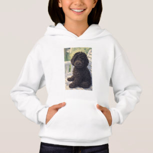 Camiseta Moletom de Anime de Cachorrinho Fofo para Meninas