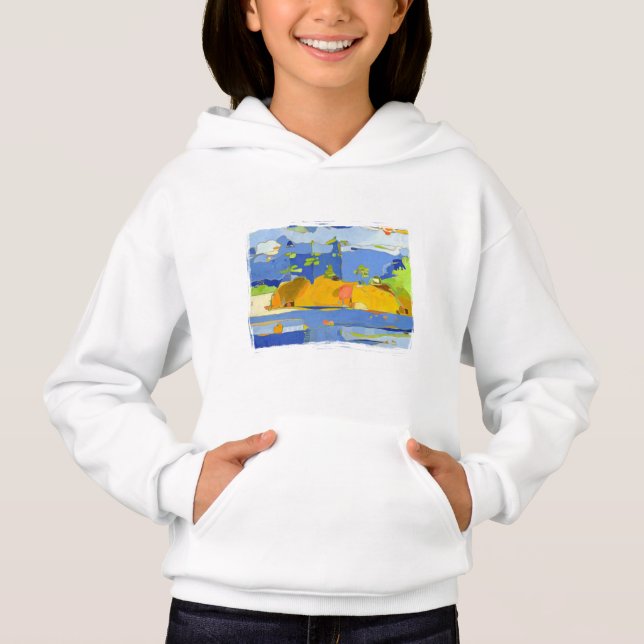 Camiseta Moletom de Criança Beach Haven Freeman Island (Frente)