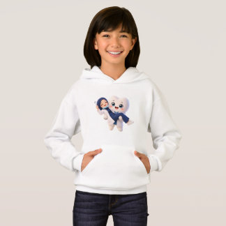 Camiseta Moletom de Dentista Hijabi Fofa e Crianças Felizes