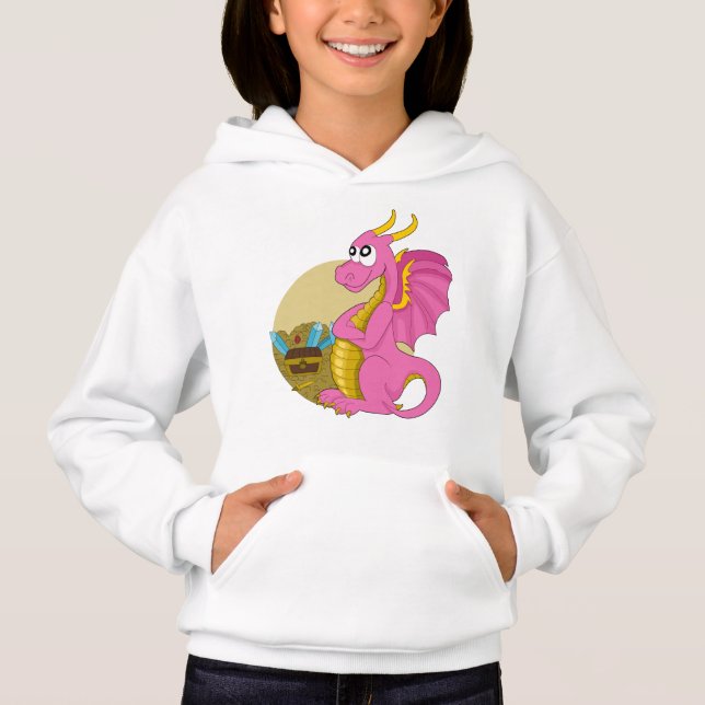 Camiseta Moletom de dragão de desenho animado (Frente)