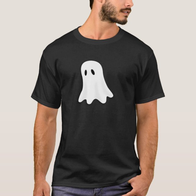 Camiseta Moletom de Fantasma Amigável para Festa de Hallowe (Frente)