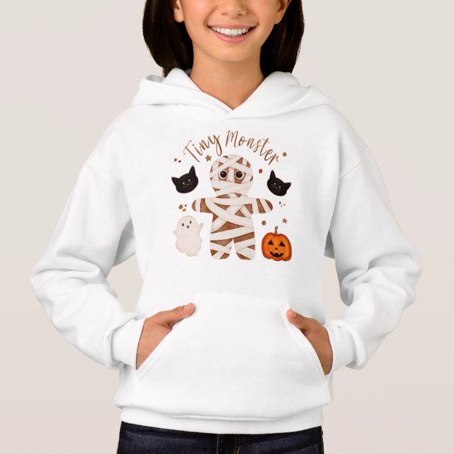 Camiseta Moletom de Halloween de Monstro para Crianças (Frente)