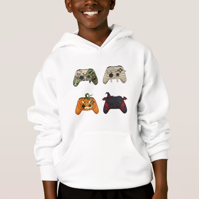 Camiseta Moletom de Halloween para meninos (Frente)