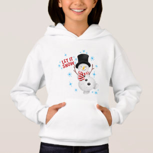 Camiseta Moletom de Homem de Neve Deixe Nevar