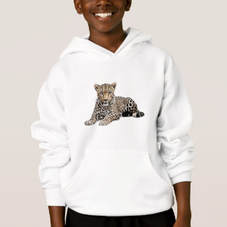 Camiseta moletom de leopardo para crianças